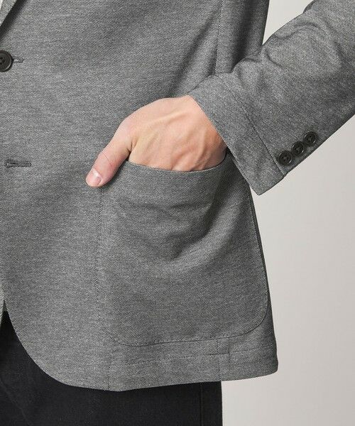 green label relaxing / グリーンレーベル リラクシング テーラードジャケット | ポリエステル ジャージ カノコ 2B ジャケット -ウォッシャブル・ストレッチ・吸水速乾- | 詳細7