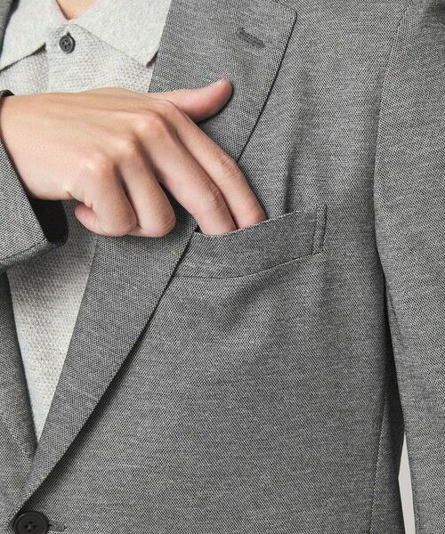 green label relaxing / グリーンレーベル リラクシング テーラードジャケット | ポリエステル ジャージ カノコ 2B ジャケット -ウォッシャブル・ストレッチ・吸水速乾- | 詳細8