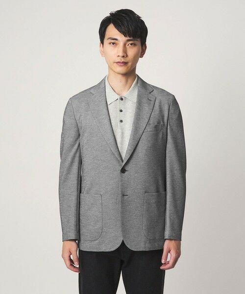 green label relaxing / グリーンレーベル リラクシング テーラードジャケット | ポリエステル ジャージ カノコ 2B ジャケット -ウォッシャブル・ストレッチ・吸水速乾- | 詳細2