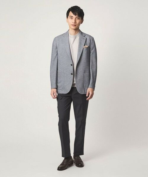 green label relaxing / グリーンレーベル リラクシング テーラードジャケット | ポリエステル ジャージ カノコ 2B ジャケット -ウォッシャブル・ストレッチ・吸水速乾- | 詳細10