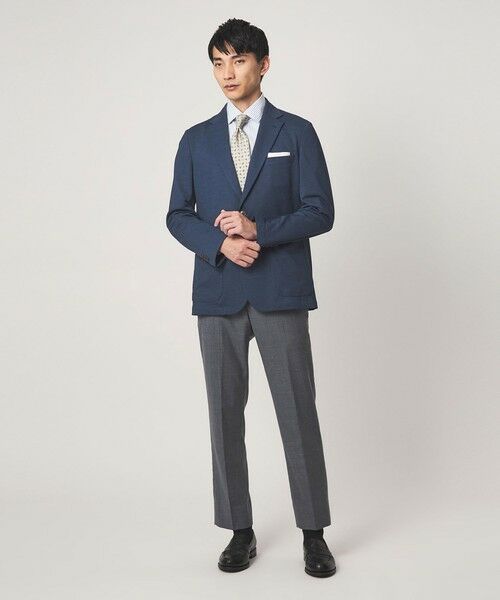 green label relaxing / グリーンレーベル リラクシング テーラードジャケット | ポリエステル ジャージ カノコ 2B ジャケット -ウォッシャブル・ストレッチ・吸水速乾- | 詳細12