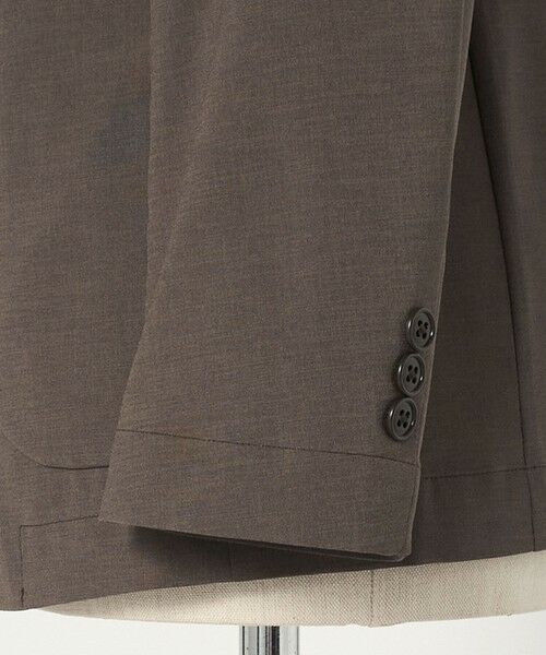 green label relaxing / グリーンレーベル リラクシング テーラードジャケット | A+ ポリエステル ピンヘッド 2B スタンダード 2P セットアップジャケット -ウォッシャブル・ストレッチ・撥水- | 詳細4
