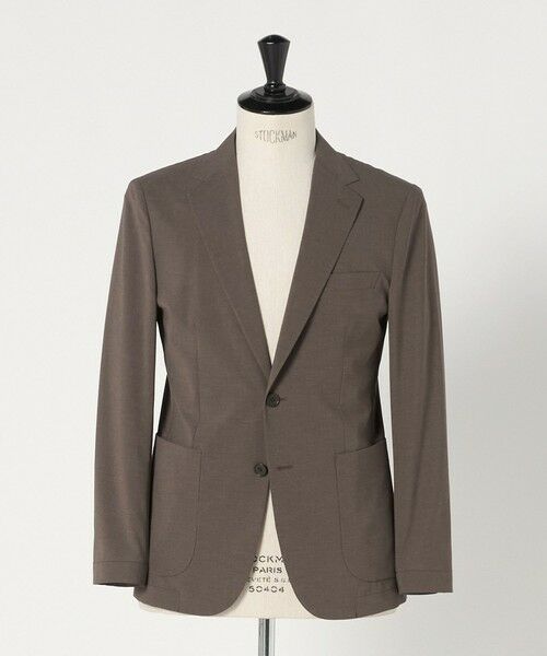 green label relaxing / グリーンレーベル リラクシング テーラードジャケット | A+ ポリエステル ピンヘッド 2B スタンダード 2P セットアップジャケット -ウォッシャブル・ストレッチ・撥水-（MD.BROWN）