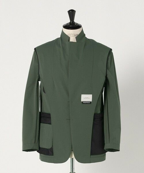 green label relaxing / グリーンレーベル リラクシング テーラードジャケット | A+ PERTEX UNLIMITED コットンライク リラックス セットアップジャケット -ウォッシャブル・ストレッチ・撥水- | 詳細11