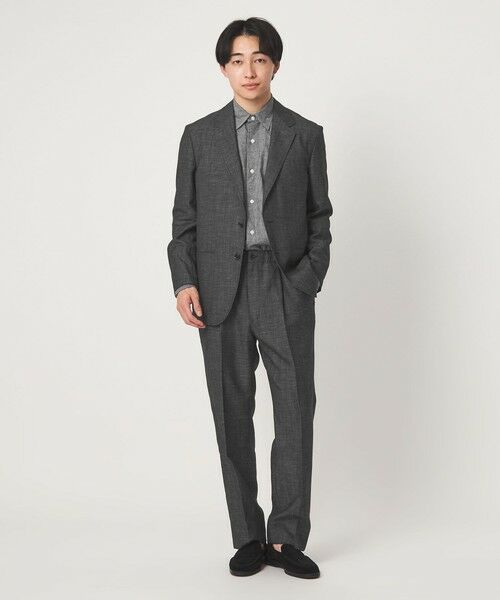 green label relaxing / グリーンレーベル リラクシング テーラードジャケット | ツイル リネン デニムライク 2B 01 セットアップジャケット | 詳細1