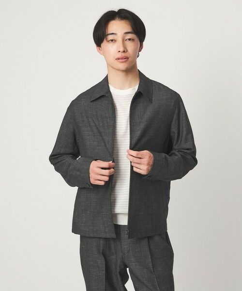 green label relaxing / グリーンレーベル リラクシング ブルゾン | TW リネン ブルゾン（BLACK）