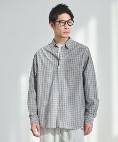green label relaxing / グリーンレーベル リラクシング シャツ・ブラウス | ナイロン コットン チェック ジャストルーズ 長袖 シャツ