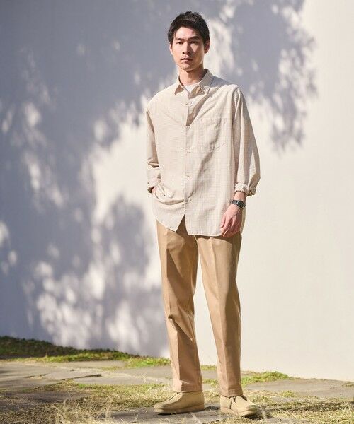 green label relaxing / グリーンレーベル リラクシング シャツ・ブラウス | ナイロン コットン チェック ジャストルーズ 長袖 シャツ | 詳細13