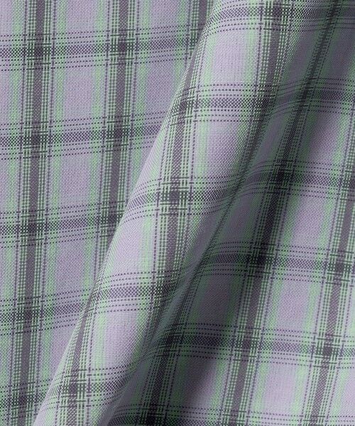 green label relaxing / グリーンレーベル リラクシング シャツ・ブラウス | ナイロン コットン チェック ジャストルーズ 長袖 シャツ | 詳細20