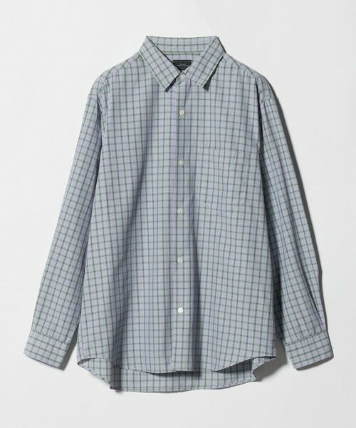 green label relaxing / グリーンレーベル リラクシング シャツ・ブラウス | ナイロン コットン チェック ジャストルーズ 長袖 シャツ | 詳細28