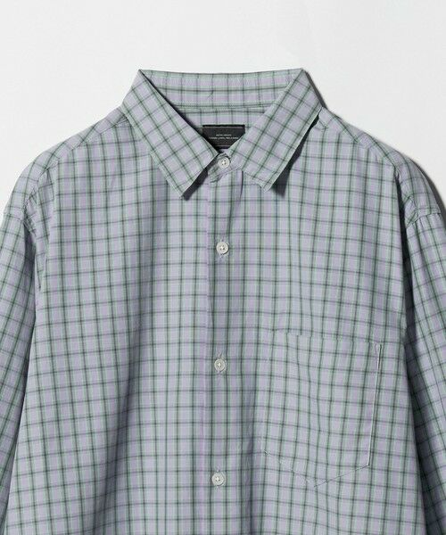 green label relaxing / グリーンレーベル リラクシング シャツ・ブラウス | ナイロン コットン チェック ジャストルーズ 長袖 シャツ | 詳細29