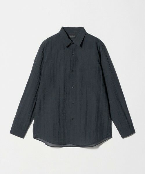 green label relaxing / グリーンレーベル リラクシング シャツ・ブラウス | ナイロン シアー リップストップ 長袖 ジャストルーズ シャツ | 詳細2