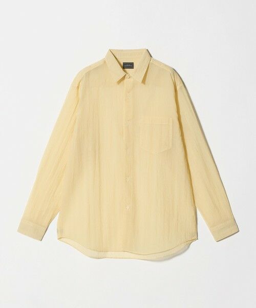 green label relaxing / グリーンレーベル リラクシング シャツ・ブラウス | ナイロン シアー リップストップ 長袖 ジャストルーズ シャツ | 詳細16