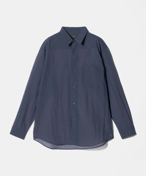 green label relaxing / グリーンレーベル リラクシング シャツ・ブラウス | ナイロン シアー リップストップ 長袖 ジャストルーズ シャツ | 詳細20