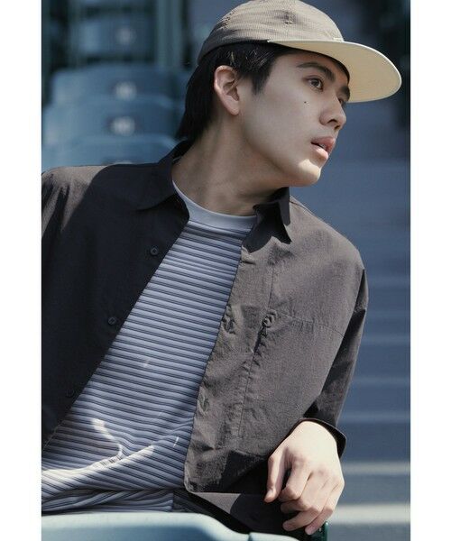 green label relaxing / グリーンレーベル リラクシング シャツ・ブラウス | WONDER CLOTH ボックス シルエット 長袖 シャツ -ストレッチ・接触冷感・吸水速乾- | 詳細1