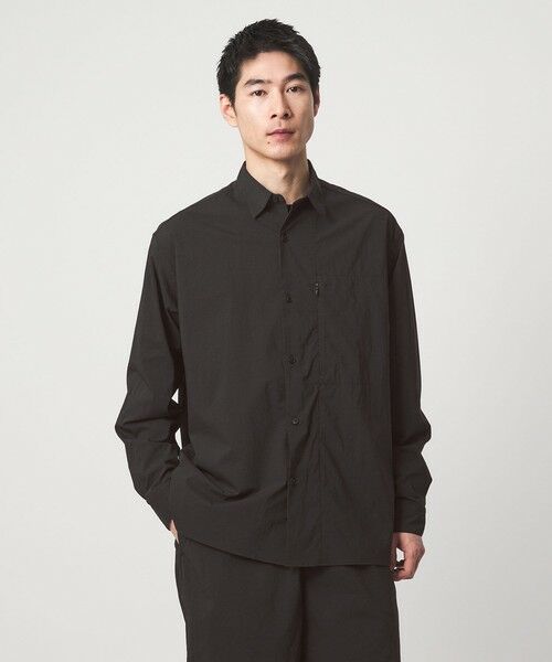 green label relaxing / グリーンレーベル リラクシング シャツ・ブラウス | WONDER CLOTH ボックス シルエット 長袖 シャツ -ストレッチ・接触冷感・吸水速乾- | 詳細2