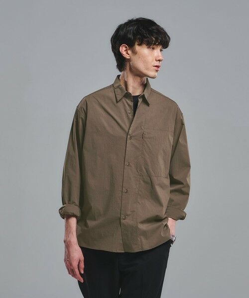 green label relaxing / グリーンレーベル リラクシング シャツ・ブラウス | WONDER CLOTH ボックス シルエット 長袖 シャツ -ストレッチ・接触冷感・吸水速乾-（MOCA）