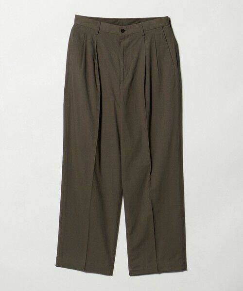 green label relaxing / グリーンレーベル リラクシング その他パンツ | TR 和紙 2プリーツ スラックス W4（MOCA）