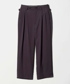 green label relaxing / グリーンレーベル リラクシング スラックス・ドレスパンツ | FINE BASIC トリアセテート ウール  2P ワイド スラックス パンツ W4