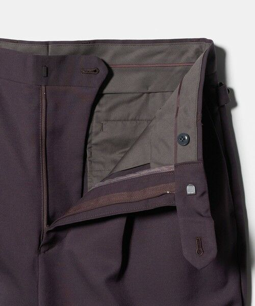 green label relaxing / グリーンレーベル リラクシング スラックス・ドレスパンツ | FINE BASIC トリアセテート ウール  2P ワイド スラックス パンツ W4 | 詳細6