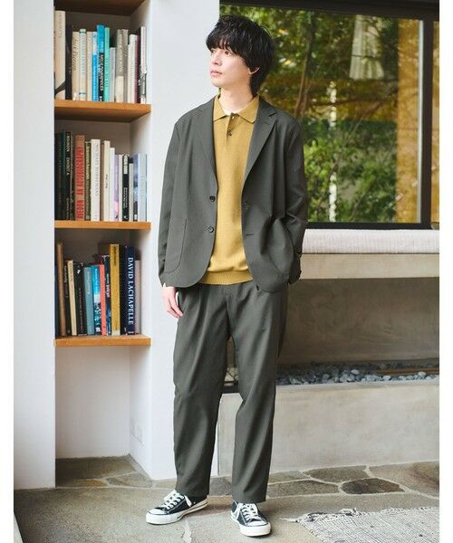 green label relaxing / グリーンレーベル リラクシング その他パンツ | Dot Air 1プリーツ ユーティリティー パンツ W2 -ストレッチ- | 詳細14