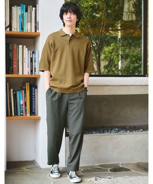 green label relaxing / グリーンレーベル リラクシング その他パンツ | Dot Air 1プリーツ ユーティリティー パンツ W2 -ストレッチ- | 詳細15