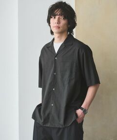 green label relaxing / グリーンレーベル リラクシング シャツ・ブラウス | TR 和紙 オープンカラー 半袖 シャツ