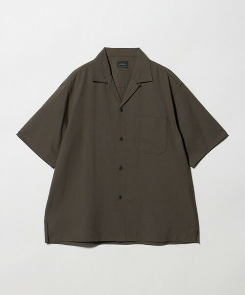 green label relaxing / グリーンレーベル リラクシング シャツ・ブラウス | TR 和紙 オープンカラー 半袖 シャツ（MOCA）