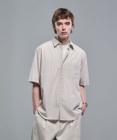 green label relaxing / グリーンレーベル リラクシング シャツ・ブラウス | ウォッシャブルトロ パターン ジャスト ルーズ 半袖 シャツ -ウォッシャブル・ストレッチ-