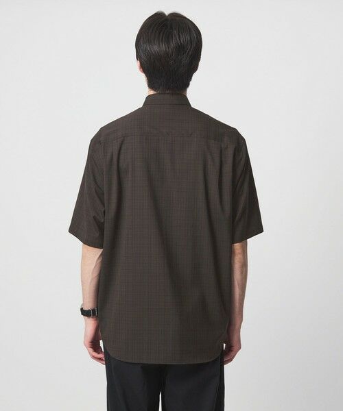 green label relaxing / グリーンレーベル リラクシング シャツ・ブラウス | ウォッシャブルトロ パターン ジャスト ルーズ 半袖 シャツ -ウォッシャブル・ストレッチ- | 詳細10