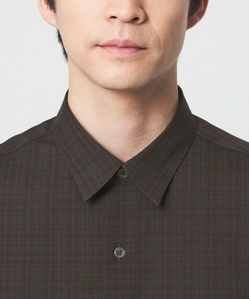 green label relaxing / グリーンレーベル リラクシング シャツ・ブラウス | ウォッシャブルトロ パターン ジャスト ルーズ 半袖 シャツ -ウォッシャブル・ストレッチ- | 詳細11