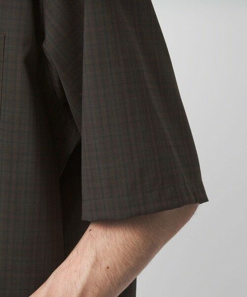 green label relaxing / グリーンレーベル リラクシング シャツ・ブラウス | ウォッシャブルトロ パターン ジャスト ルーズ 半袖 シャツ -ウォッシャブル・ストレッチ- | 詳細12