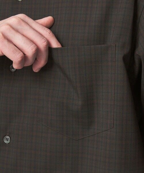 green label relaxing / グリーンレーベル リラクシング シャツ・ブラウス | ウォッシャブルトロ パターン ジャスト ルーズ 半袖 シャツ -ウォッシャブル・ストレッチ- | 詳細14