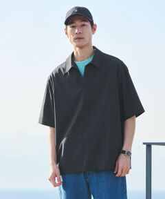 green label relaxing / グリーンレーベル リラクシング シャツ・ブラウス | ウォッシャブルトロ スキッパー 半袖 シャツ プルオーバー -ウォッシャブル・ストレッチ-