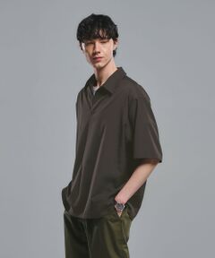 green label relaxing / グリーンレーベル リラクシング シャツ・ブラウス | ウォッシャブルトロ スキッパー 半袖 シャツ プルオーバー -ウォッシャブル・ストレッチ-