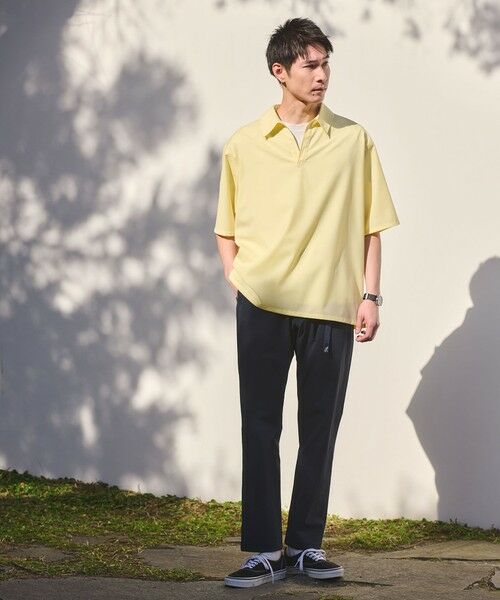 green label relaxing / グリーンレーベル リラクシング シャツ・ブラウス | ウォッシャブルトロ スキッパー 半袖 シャツ プルオーバー -ウォッシャブル・ストレッチ- | 詳細13