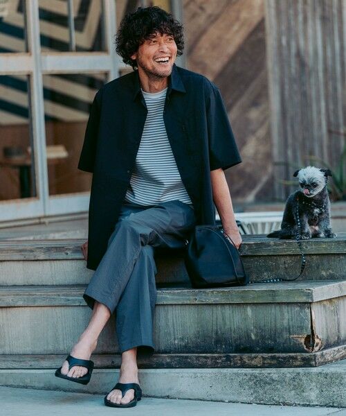 green label relaxing / グリーンレーベル リラクシング シャツ・ブラウス | WONDER CLOTH ジャストルーズ レギュラーカラー 半袖 シャツ -ストレッチ・接触冷感・吸水速乾- | 詳細1