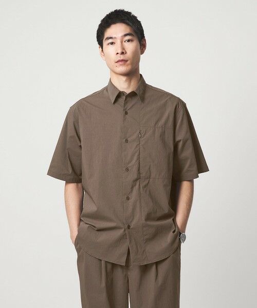 green label relaxing / グリーンレーベル リラクシング シャツ・ブラウス | WONDER CLOTH ジャストルーズ レギュラーカラー 半袖 シャツ -ストレッチ・接触冷感・吸水速乾-（MOCA）