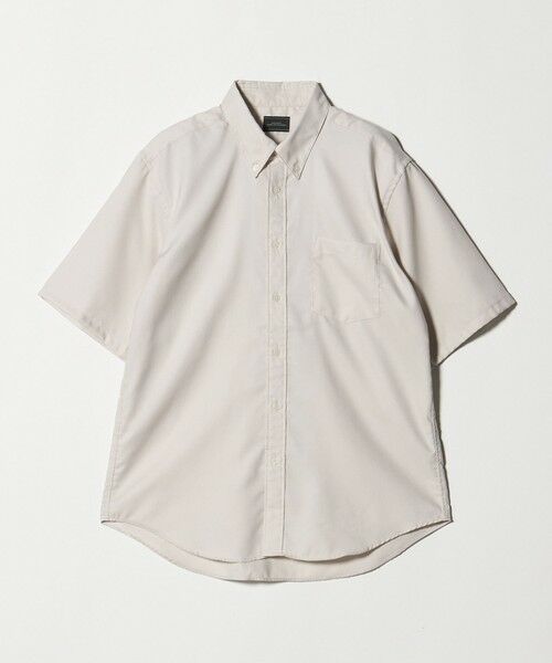 green label relaxing / グリーンレーベル リラクシング シャツ・ブラウス | W/R オックス ボタンダウン 半袖 シャツ(BEIGE)