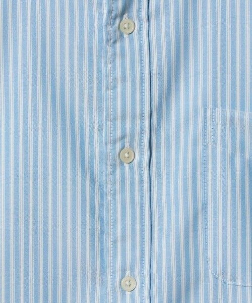 green label relaxing / グリーンレーベル リラクシング シャツ・ブラウス | W/R オックスフォード ストライプ バンドカラー 半袖 シャツ | 詳細17