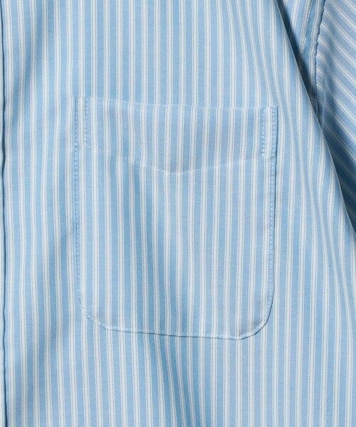 green label relaxing / グリーンレーベル リラクシング シャツ・ブラウス | W/R オックスフォード ストライプ バンドカラー 半袖 シャツ | 詳細16