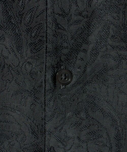 green label relaxing / グリーンレーベル リラクシング シャツ・ブラウス | リネンライク ジャガード オープンカラー 半袖 シャツ | 詳細18