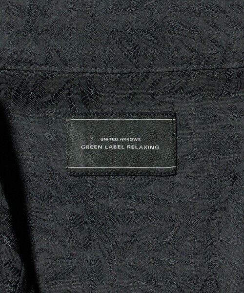 green label relaxing / グリーンレーベル リラクシング シャツ・ブラウス | リネンライク ジャガード オープンカラー 半袖 シャツ | 詳細20