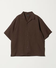 green label relaxing / グリーンレーベル リラクシング シャツ・ブラウス | リネン ポプリン オープンカラー 半袖 シャツ