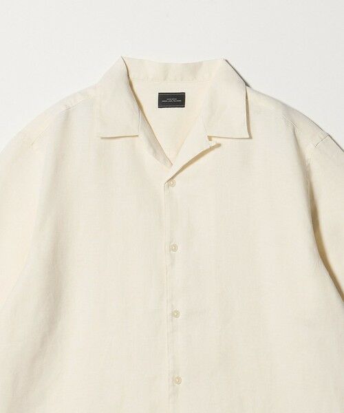 green label relaxing / グリーンレーベル リラクシング シャツ・ブラウス | リネン ポプリン オープンカラー 半袖 シャツ | 詳細5