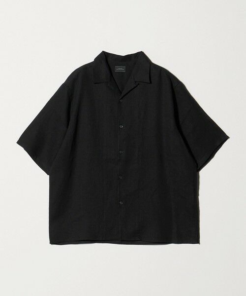 green label relaxing / グリーンレーベル リラクシング シャツ・ブラウス | リネン ポプリン オープンカラー 半袖 シャツ | 詳細10