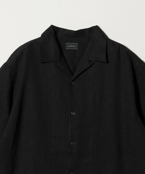 green label relaxing / グリーンレーベル リラクシング シャツ・ブラウス | リネン ポプリン オープンカラー 半袖 シャツ | 詳細9