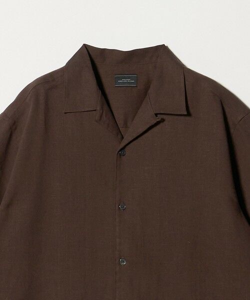 green label relaxing / グリーンレーベル リラクシング シャツ・ブラウス | リネン ポプリン オープンカラー 半袖 シャツ | 詳細12