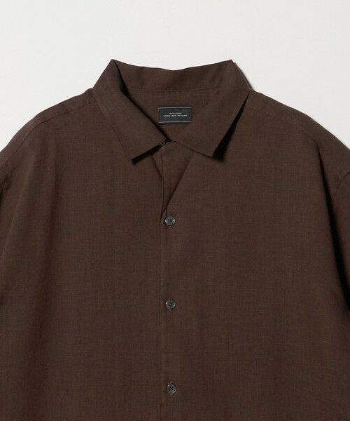 green label relaxing / グリーンレーベル リラクシング シャツ・ブラウス | リネン ポプリン オープンカラー 半袖 シャツ | 詳細15