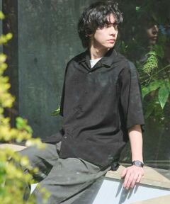 green label relaxing / グリーンレーベル リラクシング シャツ・ブラウス | ウォッシャブルトロ オープンカラー シャツ -ストレッチ-